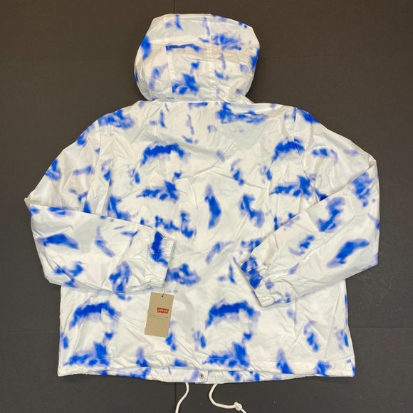 Women's Levi's Lightweight Retro Rain Slicker Jacket - Blue Tie Dye - XL - Picture 7 of 7